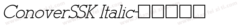 ConoverSSK Italic字体转换
